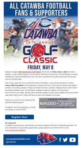 Email for Catawba College Golf Classic Fundraiser